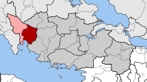 Карта общины:      — Дистомон      — Андикира и Арахова