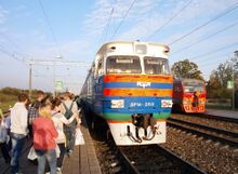 Дизель-поезд ДР1А на станции