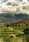 Бахруз Кенгерли - Пейзаж с горами, 1916