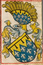 Геральдическая эмблема Дальбергов. Из гербовника XVI века