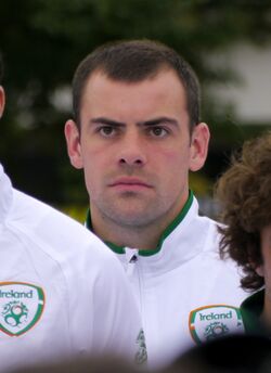 Даррон Гибсон в составе сборной Ирландии