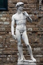 David (Michelangelo) marble replica 1 2013 February.jpg