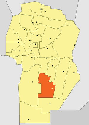 Департамент Хуарес-Сельман на карте