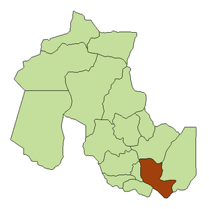 Департамент Сан-Педро на карте