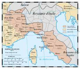 Департамент Арно на территории Италии в 1811 году