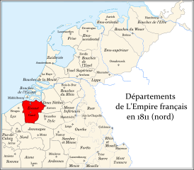 Департамент Эско на территории исторических Нидерландов в 1811 году