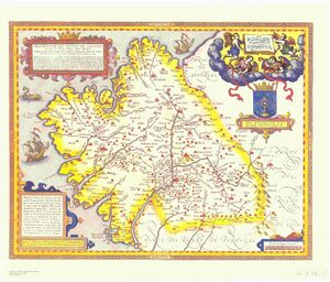 Карта Галисии, ок. 1603 года