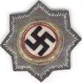 Матерчатый Немецкий крест в золоте для полевой формы