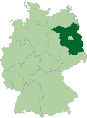 Земля Бранденбург на карте
