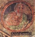 Античная римская мозаика с изображением Диогена