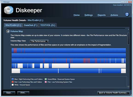 Скриншот программы Diskeeper