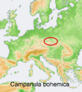 Distribution map Campanula bohemica.png