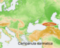 Distribution map Campanula sarmatica.png