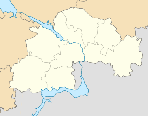 Днепропетровская область на карте