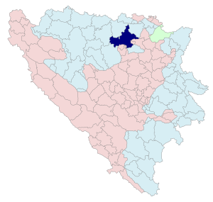 Община Добой (Град Добой) на карте