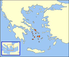 Острова герцогства по состоянию на 1450 год