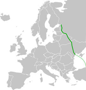 Схема маршрута E95