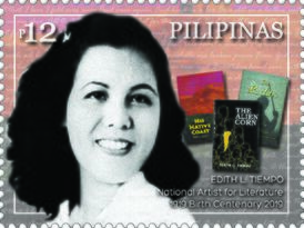 Эдит Тьемпо на почтовой марке Филиппин. 2019 г.