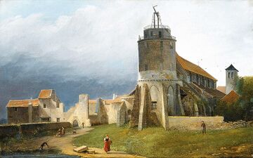 Руины аббатства и церкви Сен-Пьер-де-Монмартр. 1820 год