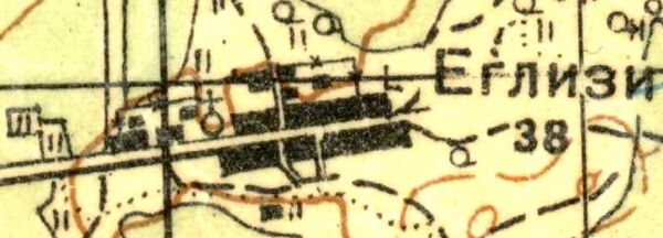 План деревни Еглизи. 1931 год