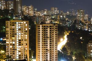 El Poblado en la Noche-Medellin.jpg