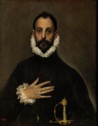 Эль Греко Рыцарь с рукой на груди 1570—1578