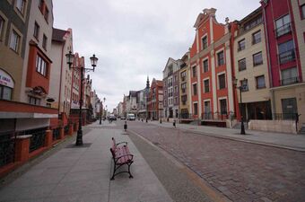 Реконструированная улица в районе Старого рынка