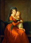 Портрет княгини Александры Голицыной с сыном Петром. 1794, ГМИИ имени Пушкина, Москва.