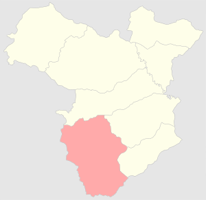 Зангезурский уезд на карте
