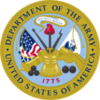 Символика департамента армии США.