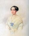 Эмилия Карловна. Акварель В.И.Гау (1845)