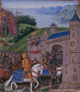 Взятие Сен-Жан-д'Анжели 7 августа 1351 года.