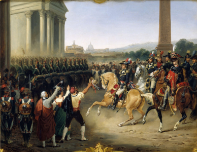 Французская армия под командованием генерала Бертье входит в Рим (10 февраля 1798 года)