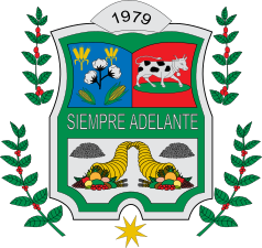 Герб города и муниципалитета Ла-Хагуа-де-Ибирико (Колумбия)