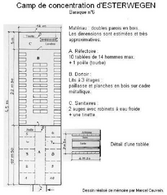 План блока № 6 концентрационного лагеря Эстервеген
