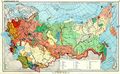 1941 год. Карта национальностей СССР