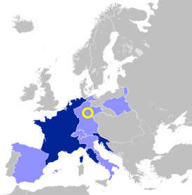 Княжество Эрфурт среди Французской империи и связанных с нею государств