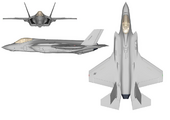 Трёхсторонний вид F-35A