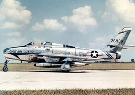 F-84F ВВС Национальной гвардии Огайо.