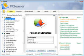 Скриншот программы FCleaner