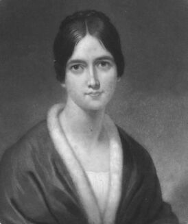 Портрет Фрэнсис Осгут из антологии её поэзии 1848 года