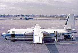 FH-227B авиакомпании VARIG в аэропорту Сан-Паулу-Конгоньяс, 1972 год