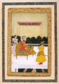 Фаррухсийяр принимает сеида Хусайна Али Хана. ок. 1715 года, Британская библиотека, Лондон