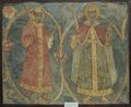 Фрагмент фрески из Новоспасского монастыря с изображением Ивана Грозного и Федора Иоанновича, ГИМ