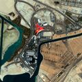 Спутниковый снимок Ferrari World в Абу Даби