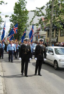 Парад в Рейкьявике 17 июня 2007 года