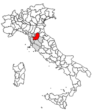 Провинция Флоренция на карте