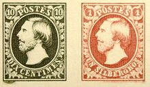 First Luxembourgish stamps from 1852.JPG