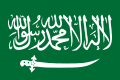 Флаг Неджда с 1921 по 1926, напоминающий современный саудовский флаг.