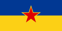 Flag of SFR Yugoslav Ruthenian and Ukranian Minority.svg